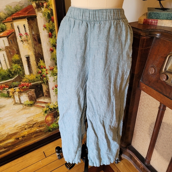 Cynthia Rowley gauzy Linen pants size Medium - Picture 2 of 6
